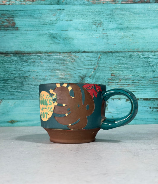 Mug - Books + Coffee hot 0