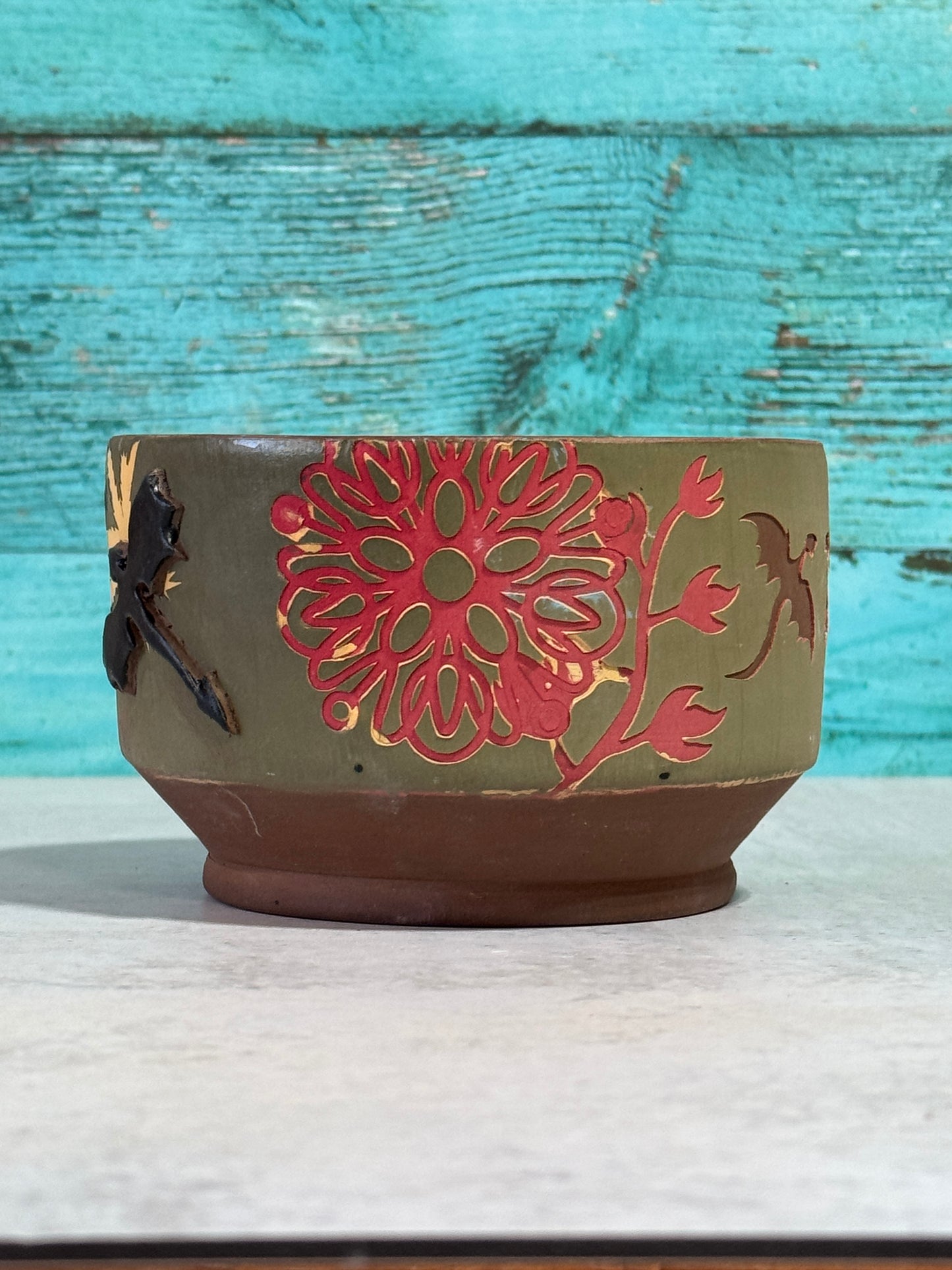 Bowl  - Dragon - green