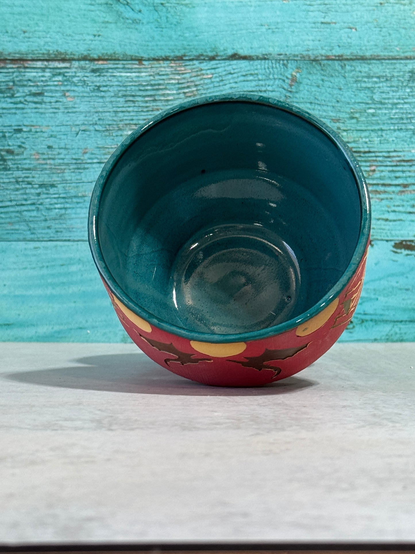 Bowl  - Dragon - red