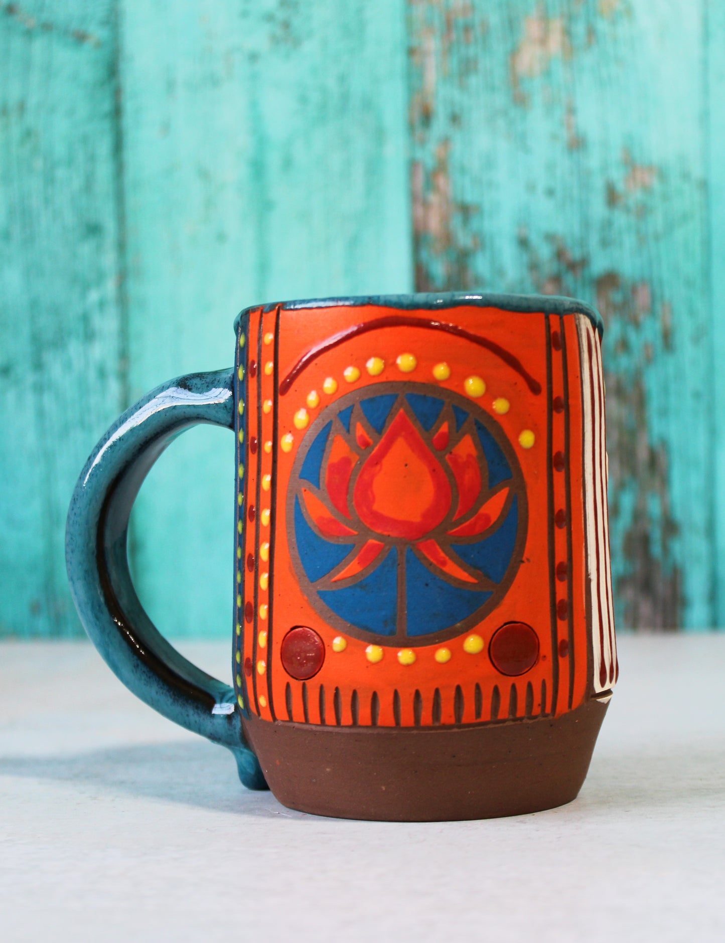 Mug - Carved Lotus  08