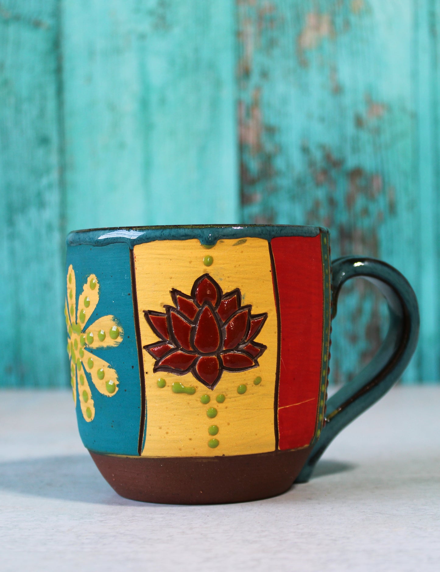 Mug - Carved Lotus  10