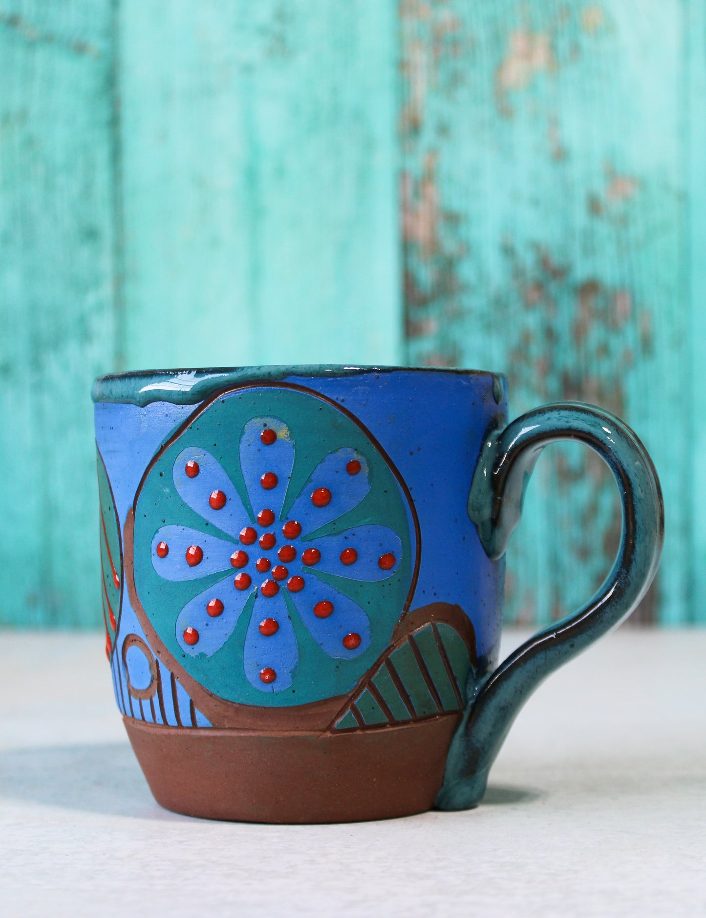 Mug - Carved Lotus  12