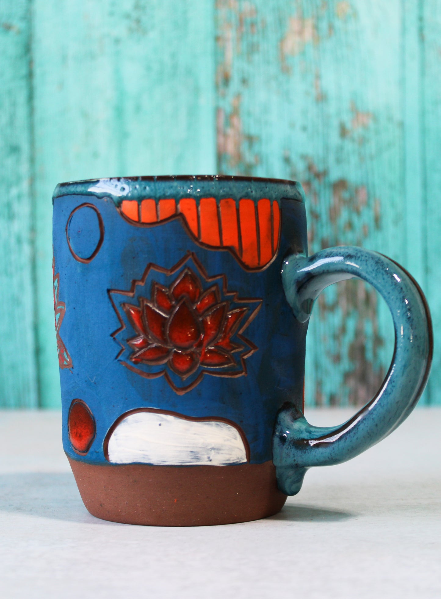 Mug - Carved Lotus  13