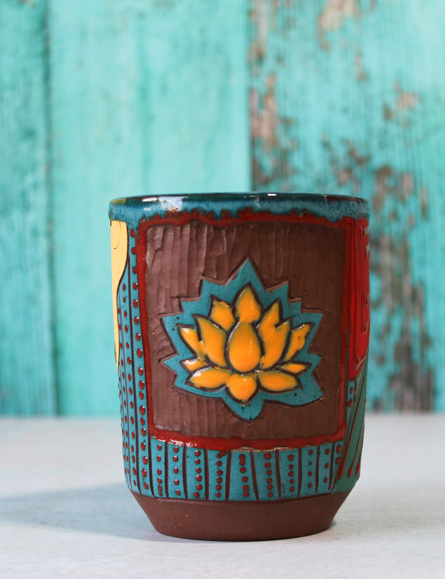 Mug - Carved Lotus  17