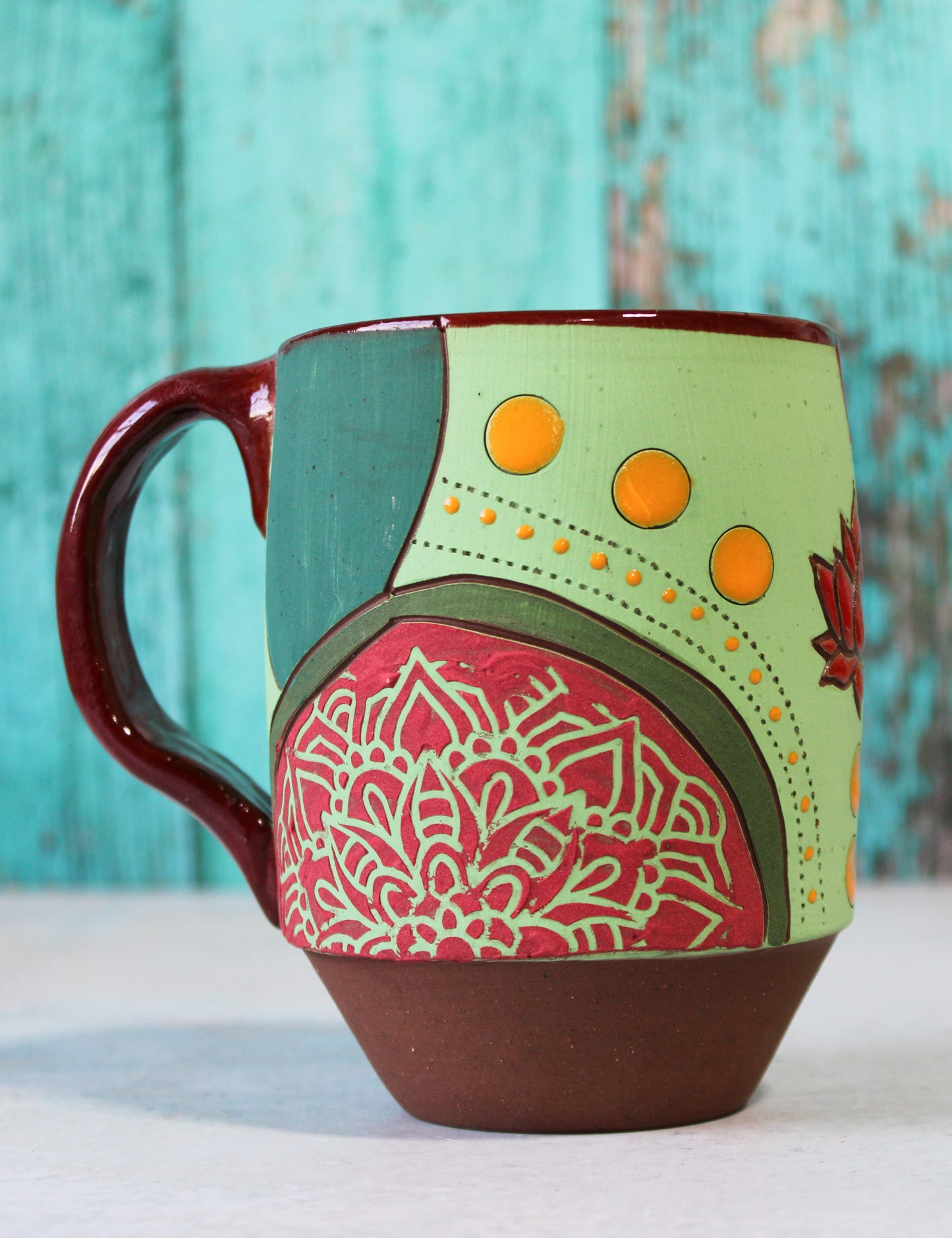 Mug - Carved Lotus  19