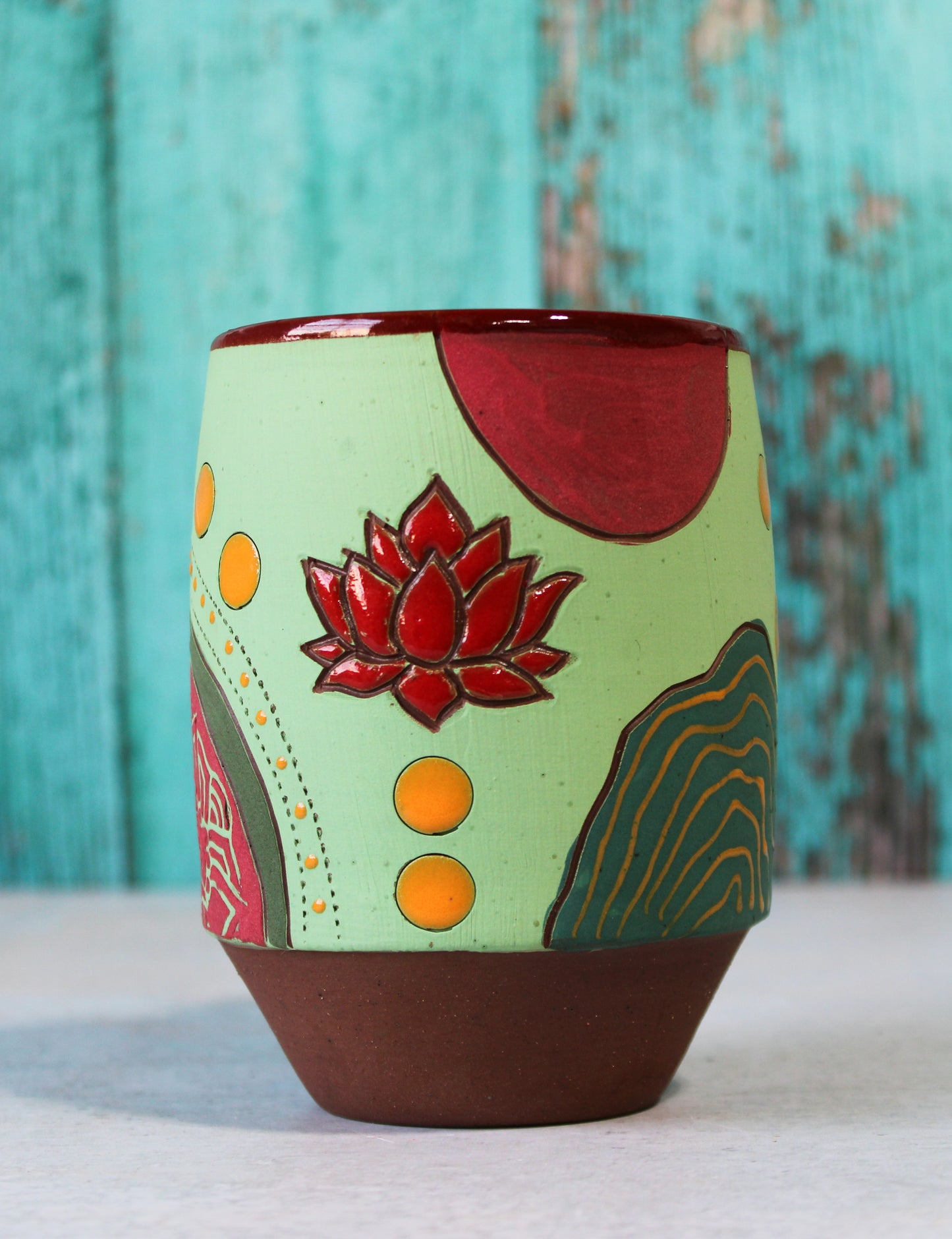 Mug - Carved Lotus  19