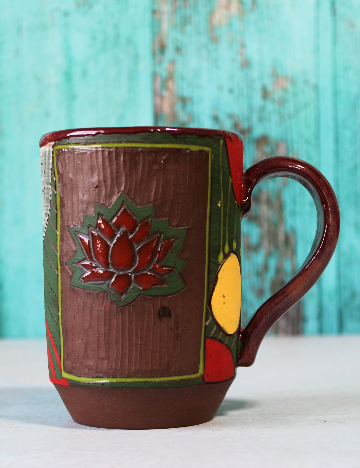 Mug - Carved Lotus  22