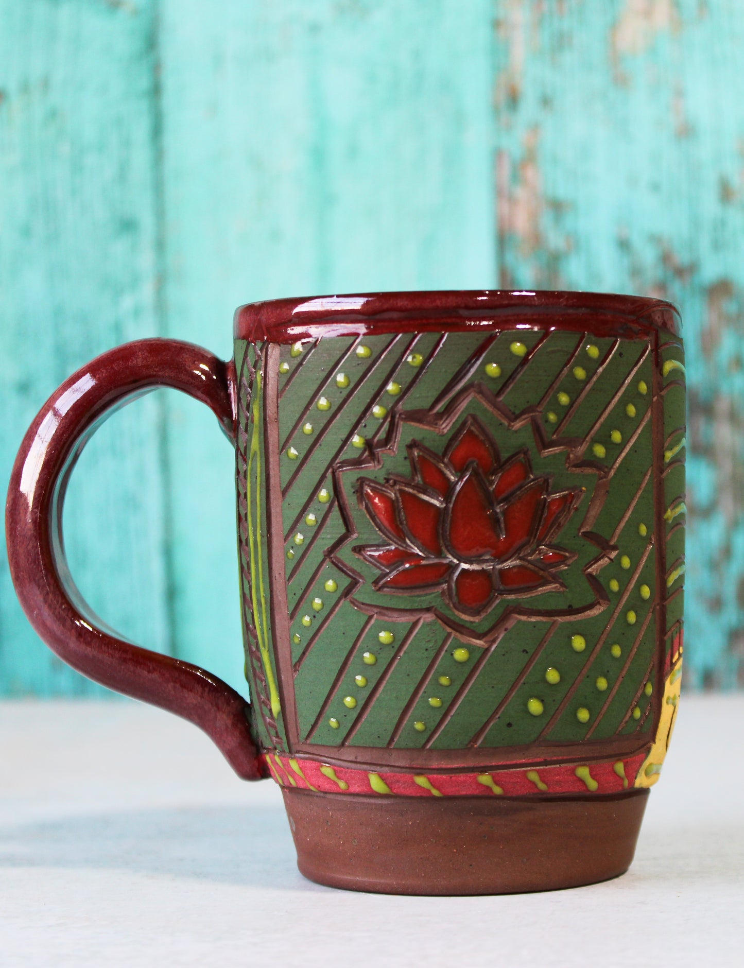 Mug - Carved Lotus  23