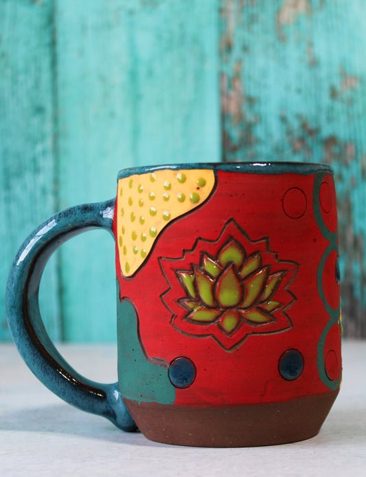 Mug - Carved Lotus  25