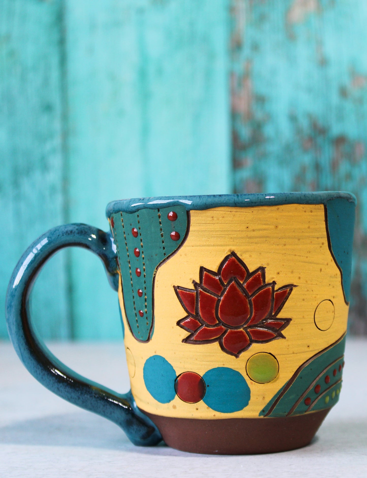 Mug - Carved Lotus  31