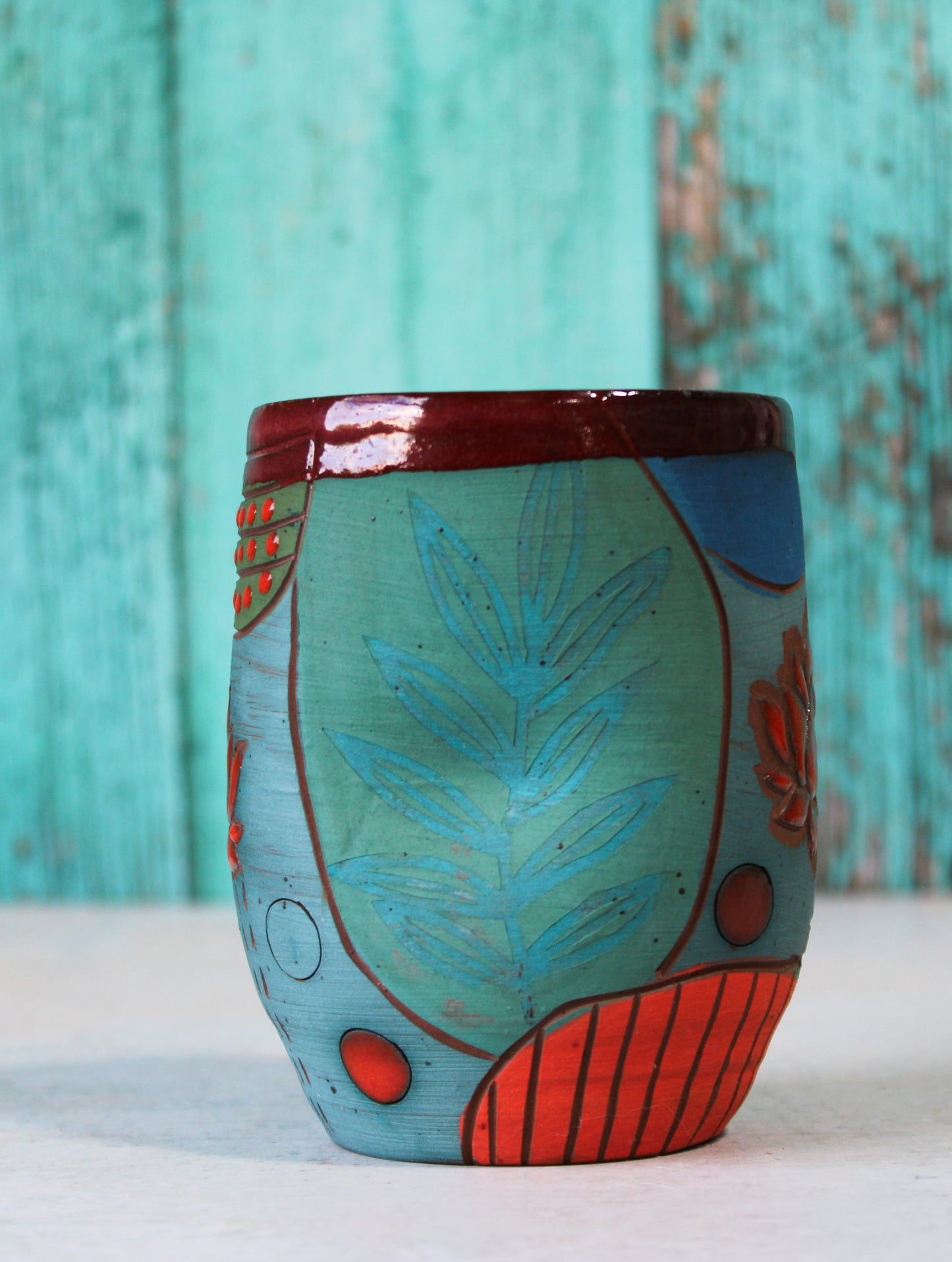 Cup - Carved Lotus - 02