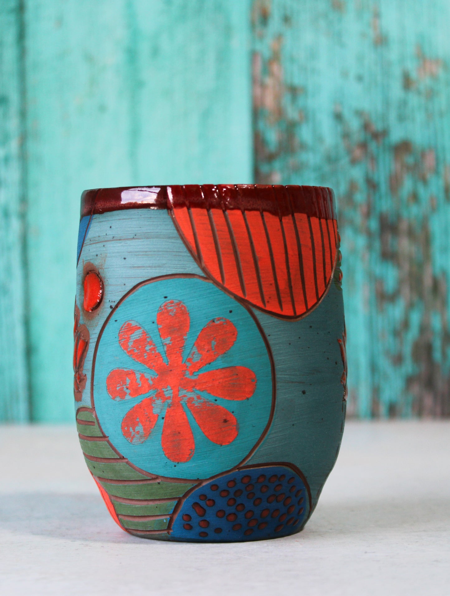 Cup - Carved Lotus - 02