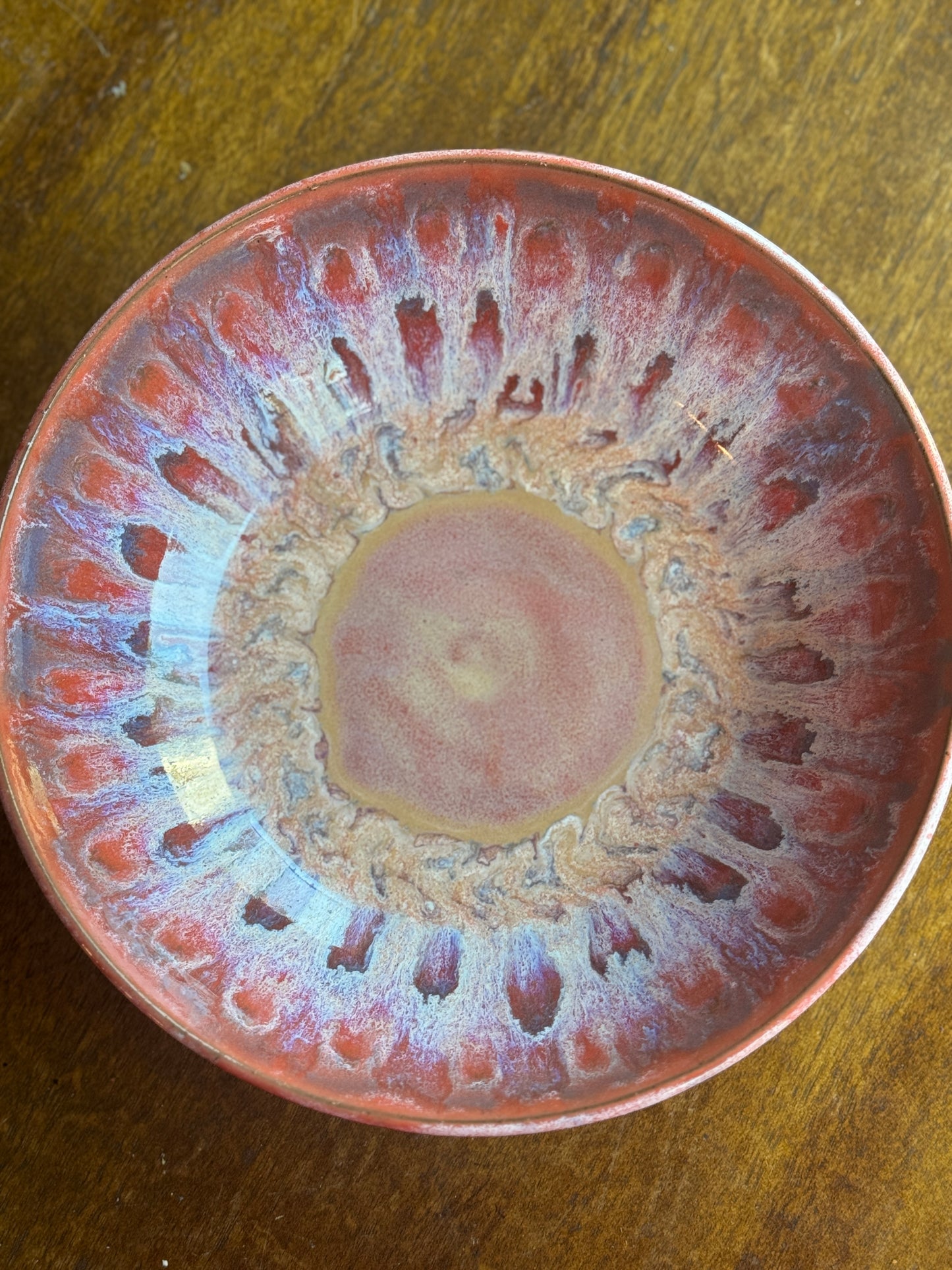 Bowl - Peacock - Red