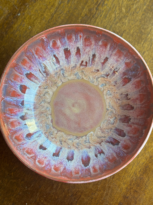 Bowl - Peacock - Red