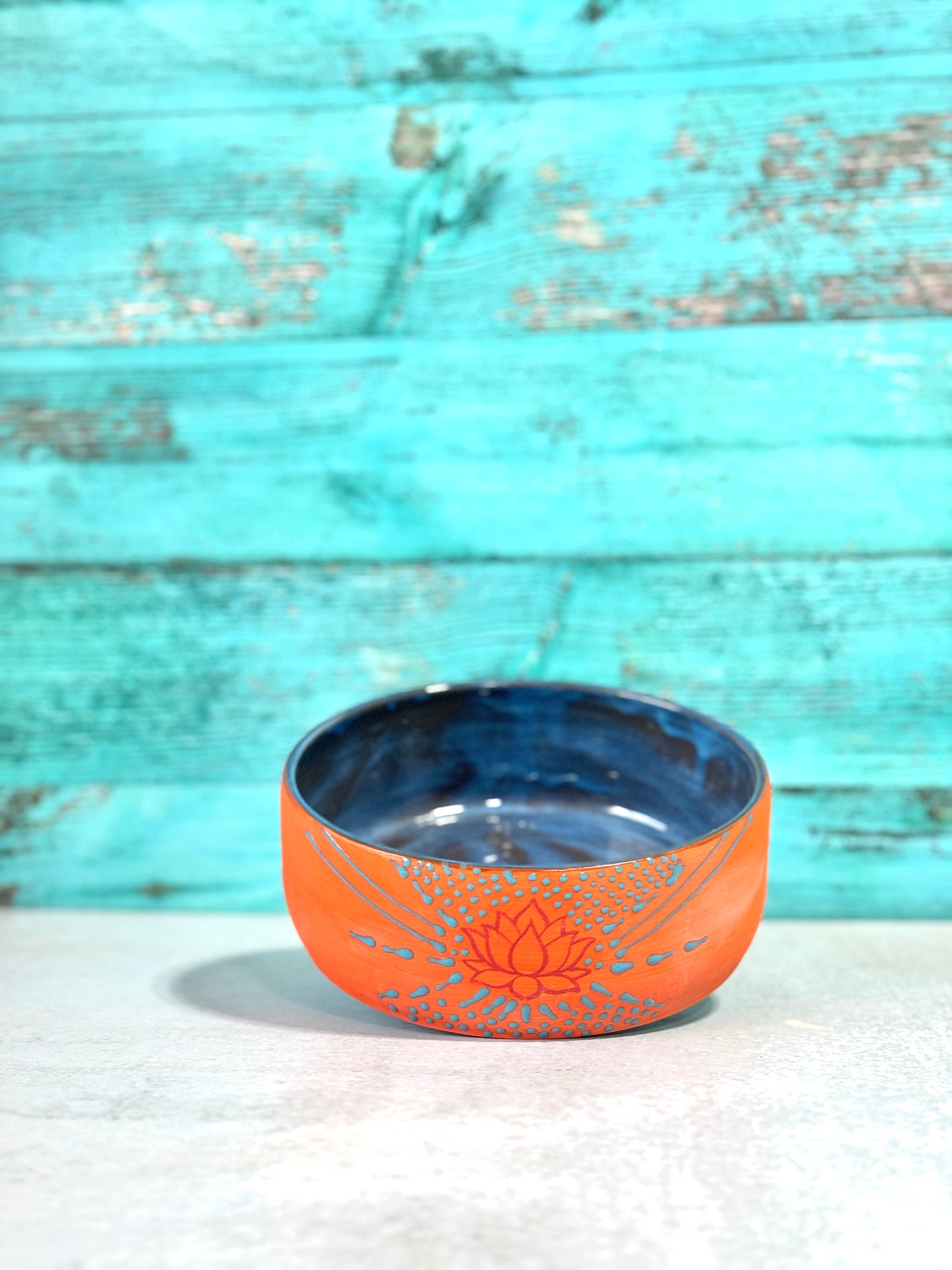 Bowl - serving - Orange large