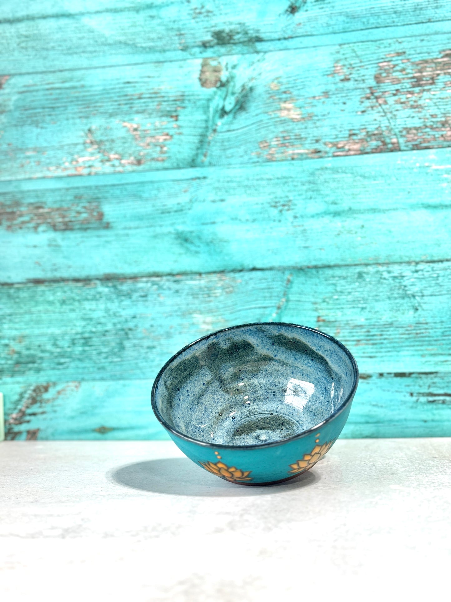 Bowl - blue and yellow