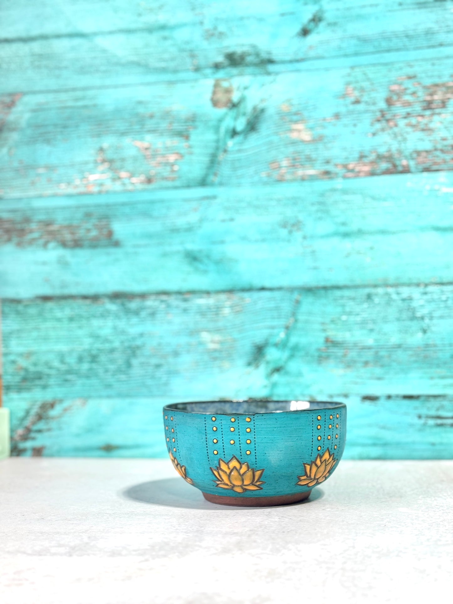 Bowl - blue and yellow