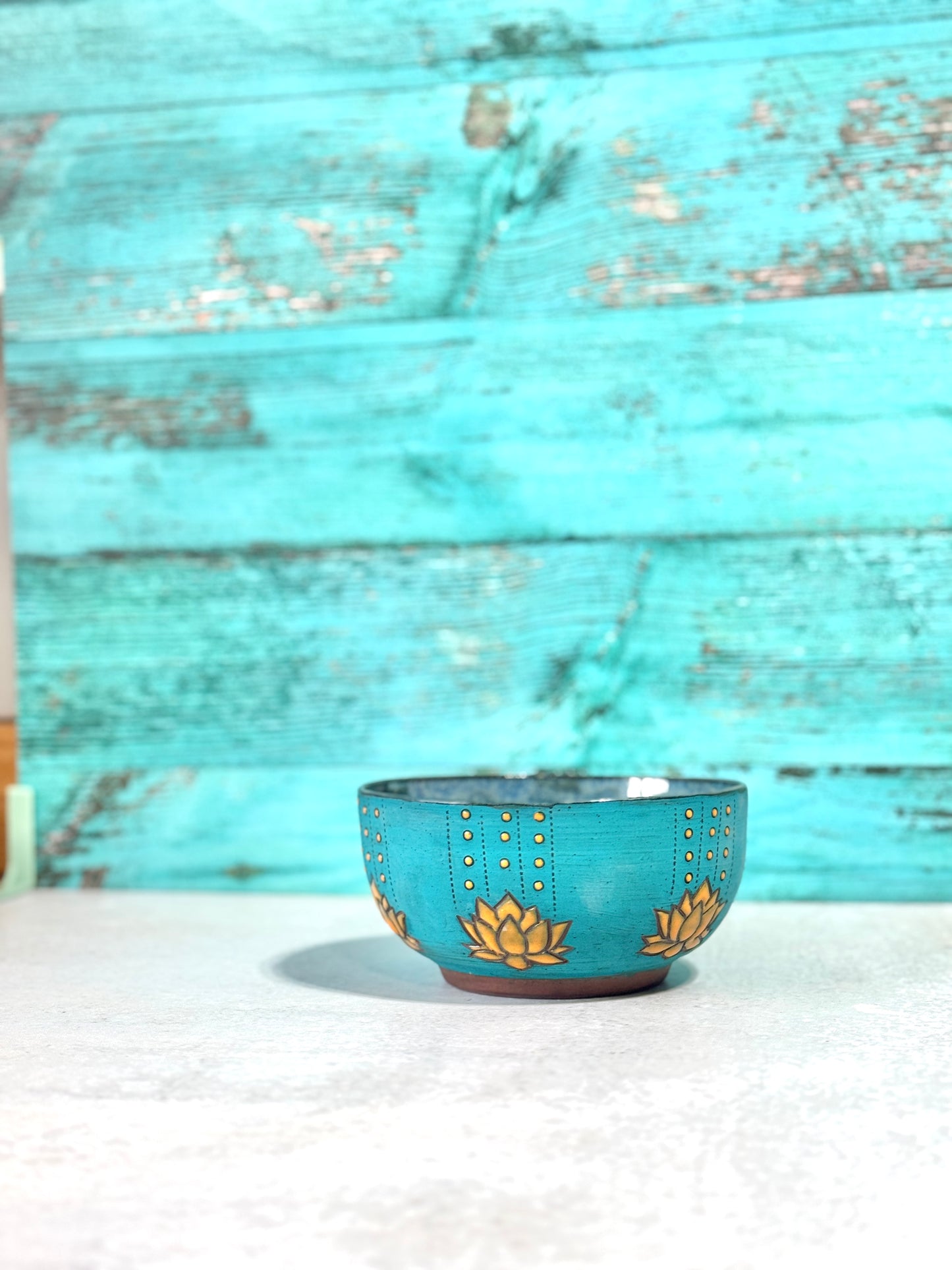 Bowl - blue and yellow