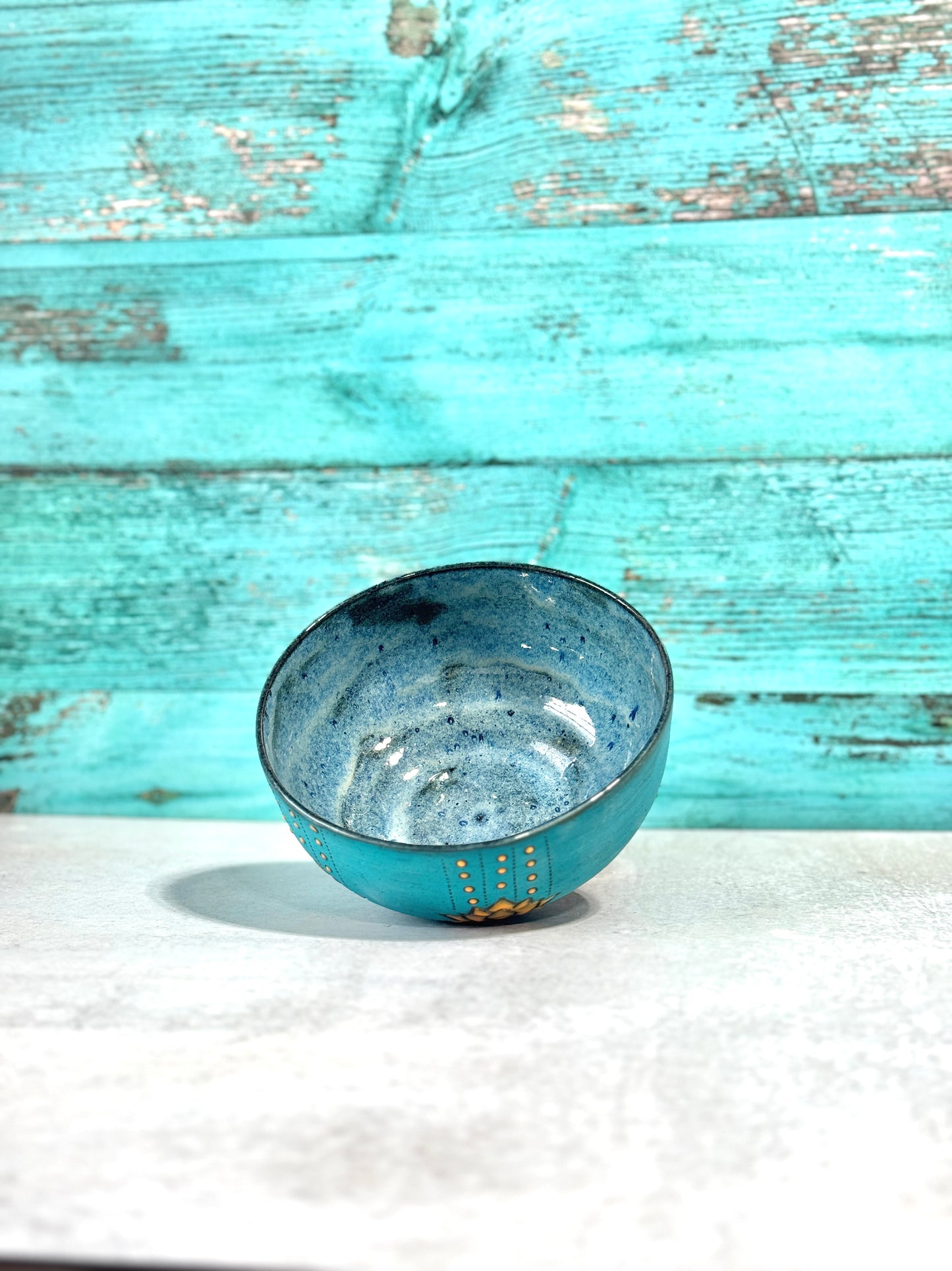 Bowl - blue and yellow