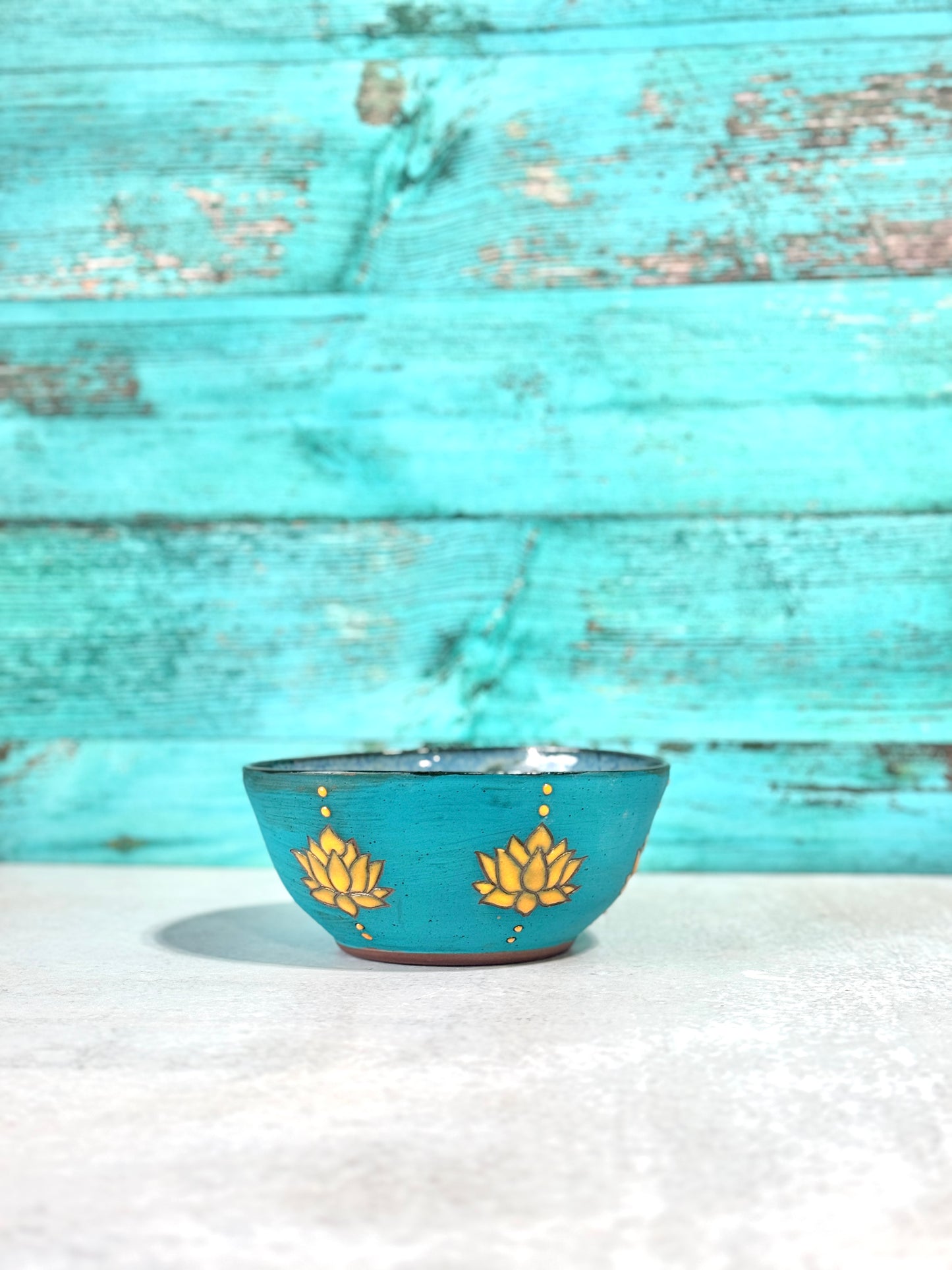 Bowl - blue and yellow