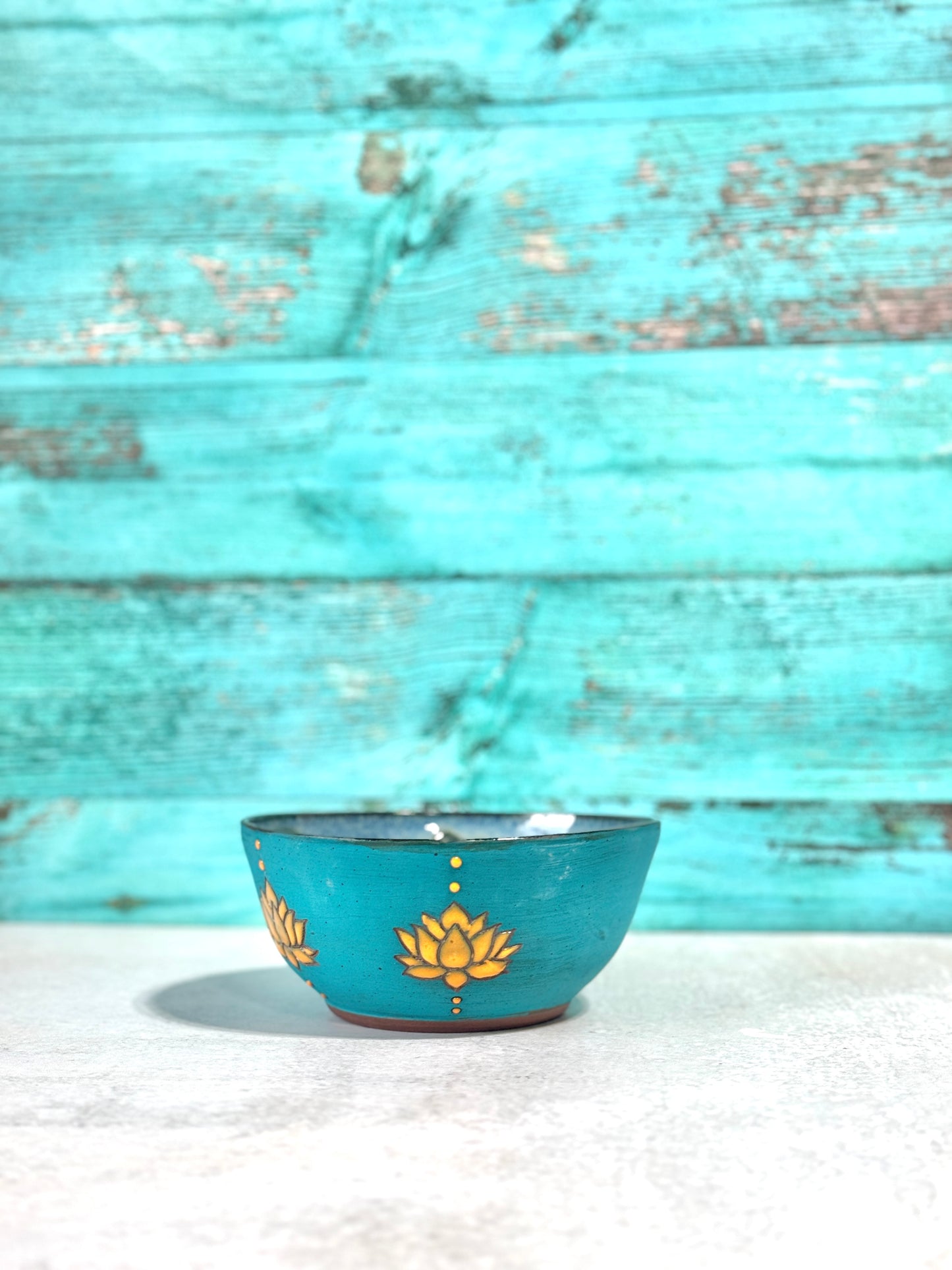 Bowl - blue and yellow