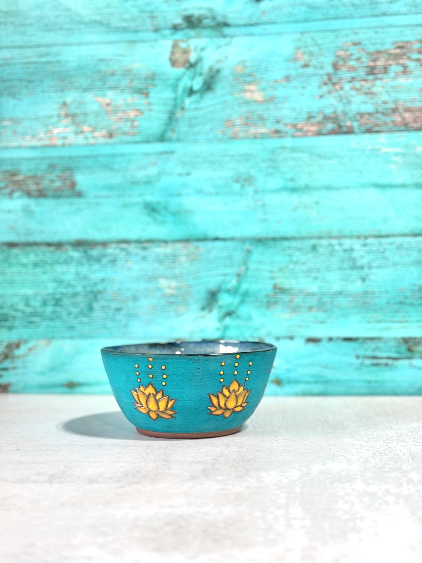 Bowl - blue and yellow