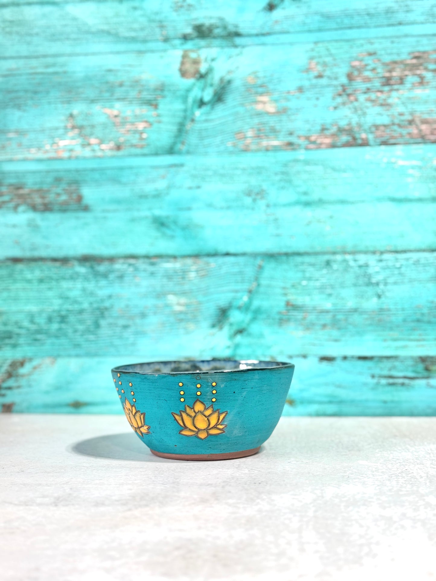 Bowl - blue and yellow